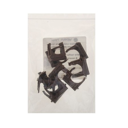 Clips for pipes Ural Pak, 25 mm, dark tree, AT-90125-010-1