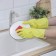Gloves of household rubber shares, size XL, 40 g, color mix