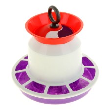 Auto feeder for chickens and pigeons, mix of flowers