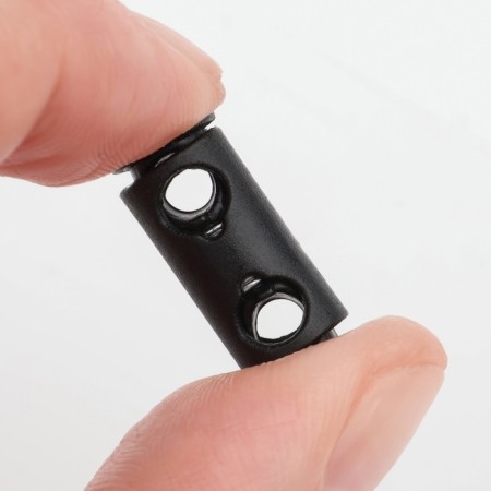 Cleeper for the cord, double, d = 4 mm, 8 × 25 mm, 50 pcs, black color-2