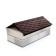 PPK parapet for a fence span, 50 × 28.5 × 2.5 cm, brown, “flexible tile”