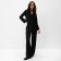 Women's costume (jacket, trousers) minku: Green Trend Black color, size 44