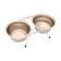 A set of 2 bowls on a stand, 2 x 800 ml