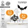 Topper for Halloween cake, assorted, set, 5 pcs.