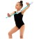 Bulas for rhythmic gymnastics inserted Grace Dance, 36 cm, white/blue color