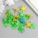 Brads for scrapbooking "snowflakes" set 25 pcs 1.8 cm