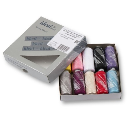 A set of household threads IDEAL 40/2, length 366 m, assorted color, 10 pcs, 4 units-2
