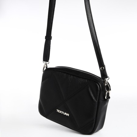 Women's bag over the shoulder Textura, small size, black color-5