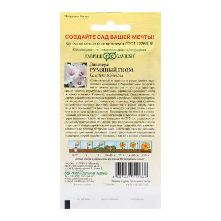 Lavater seeds "Rush dwarf", 0.2 g-1