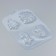 Form for chocolate and sweets Plastic "Gnomic houses", cell size 8.5 × 5 cm, color transparent color