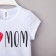 T-shirt Children's KAFTAN "Love MOM", White, height 110-116 (32)