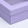 The box is folding, the lid is, with the window, lilac, 24 x 17 x 8 cm