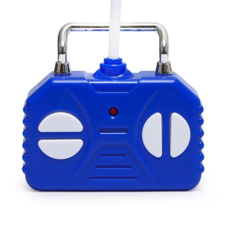 Radio-controlled “Trick” car, works on batteries, lighting effects, blue color, blue-4