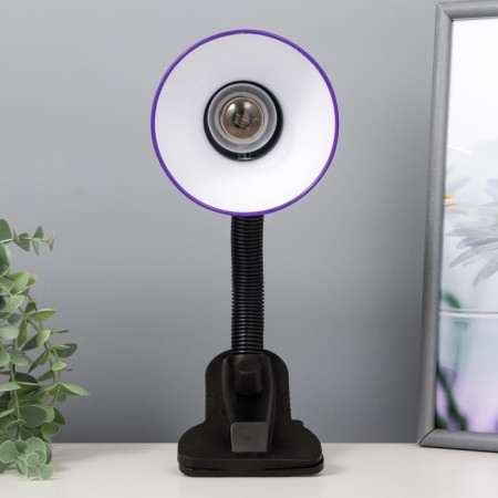 HELP LAM E27, light regulatory, on a clamp (220V) purple (108a) Risalux-1