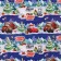 New Year. Packaging paper, 70x100 cm, wheelbarrows