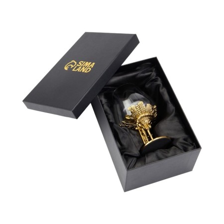 Cognac glass "Neftyanniki", gold-4