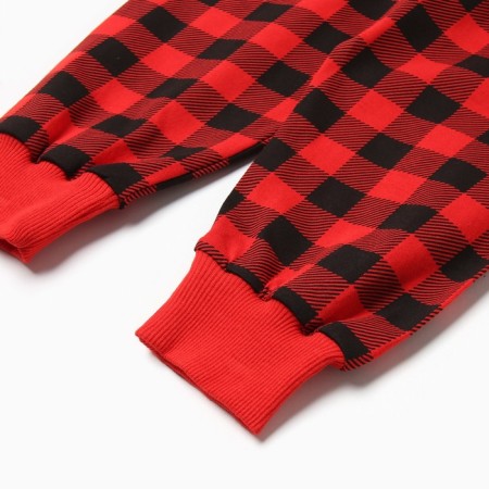 Pajamas for a boy, red color, height 104 cm-7