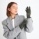 Gloves are female, dimensionless, without insulation, khaki color