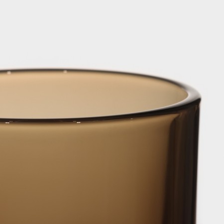 Bronze mug, 250 ml. Glass, brown-2