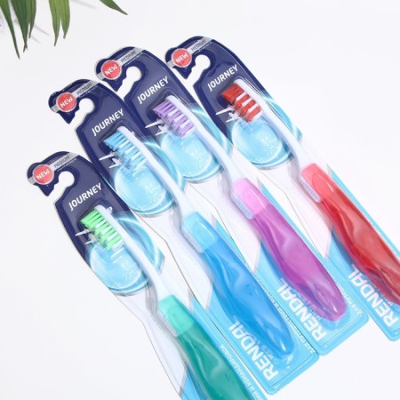 Rendall Journey toothbrush, average stiffness, folding, mix, 1 pc.-10