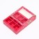Box for 9 sweets with a shell, pink "bears" 13.7 x 13.7 x 3.5 cm