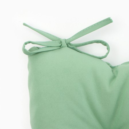 Siddle on a chair with ties - 2 pcs. Dolyana centered green 40x40 cm, 100% p/e, Gabardin 153 g/m2-5