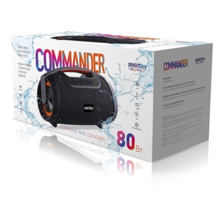Portable acoustics Smartbuy SBS-5320 Commander 80W, Bluetooth, USB black-3
