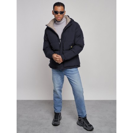Sports Bologna male winter, size 50, dark blue color-9