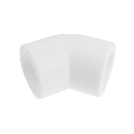 MEERPLAST square, polypropylene, 20 mm, 45 °, white