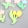 Decor for creativity Plastic "Garden Flower" set 8 pcs mix 2.6x4x0.7 cm