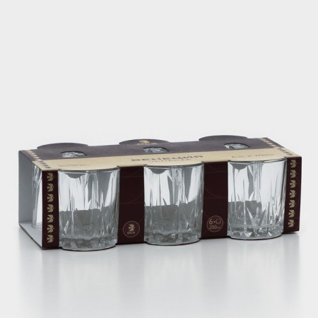 Set of glass glasses "Venice", 200 ml, 6 pcs-4