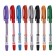 Gel pen Pensan Glitter Gel, Node 1.0 mm, rubber flu, 9 colors with sparkles, mix + display
