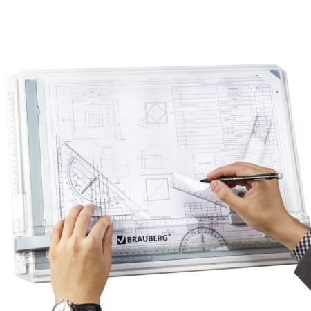 Drawing board A3, Brauberg, with a flight, a triangle and a drawing knot-4