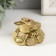 NECKE bronze "Toad on coins, inscription, ingot" 5 x 7 x 6 cm