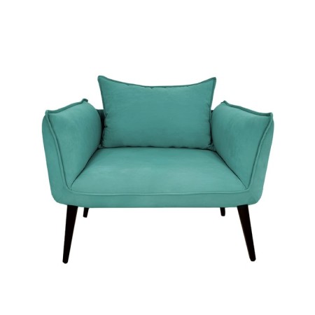 The Naples chair, without a mechanism, velor, turquoise color