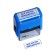 Stamp of standard words jokes 14x38mm, "all garbage, redo it!"