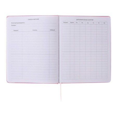 Universal diary for grade 1-11 Bear King, solid cover, artificial leather, foam rubber, silkography, liesse, 80 g/m2-5