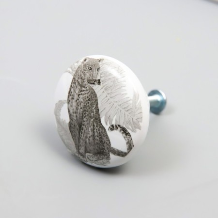 Pen for the casket ceramics, metal "Leopard" 3.8x3.8x2.8 cm-1