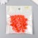Plastic beads "Crystal polyhedron. Scarlet" Transparent set of 20 g 1x1x1 cm