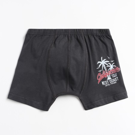 Boxers for a boy, dark gray color, height 110-122 cm