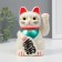 Plastic pendulum "Maneki-Neko White" from the battery 1AA 15.5x11x8 cm
