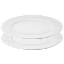 A set of lunch plates Liberty Jones Soft RipPles, 27 cm, white color