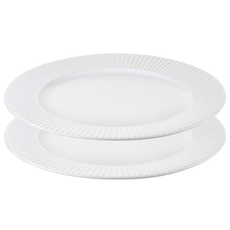 A set of lunch plates Liberty Jones Soft RipPles, 27 cm, white color