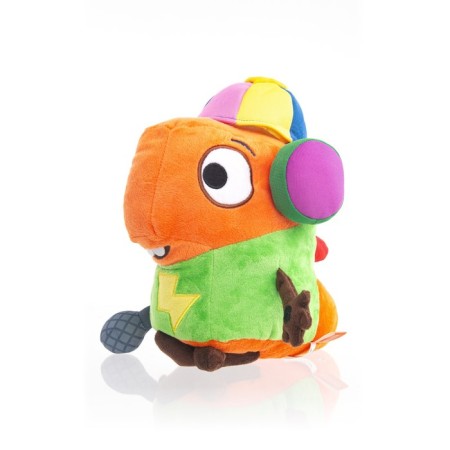 Soft dino toy "Ricky in headphones", with sound, 20 cm-8