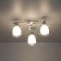 Ceiling chandelier Citilux "Christie" CL152130, 44x44x19 cm, 3x75W, E27, white color