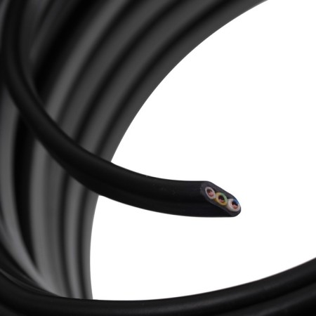 Cable "ULC" VVG-PNG (A) -LS, section 3x2.5 mm2, 100 m, GOST, Black-2