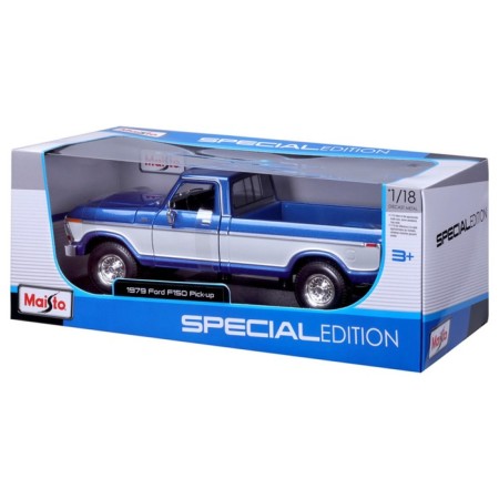MASTO DIE-CAST 1979 Ford F150 Pick-UP, opening doors, 1:18, brown color-11
