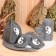 Gift set 4 objects of male "yin-yang" (hat, rug, mitten, slippers)