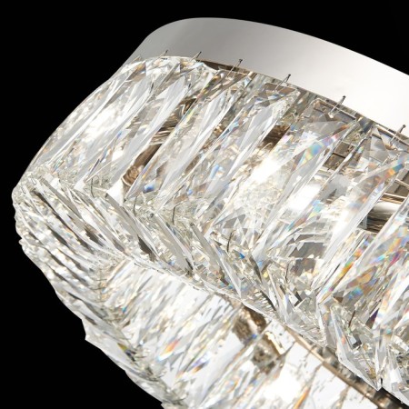 Ceiling Ceiling ST LUCE. SL1226.102.08. Rifrazio. 8x40 W, E14, 61.5x61.5x15 cm, Nickel color-9