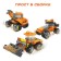 Constructor "Stroytechnics", 3 assembly options, 57 parts